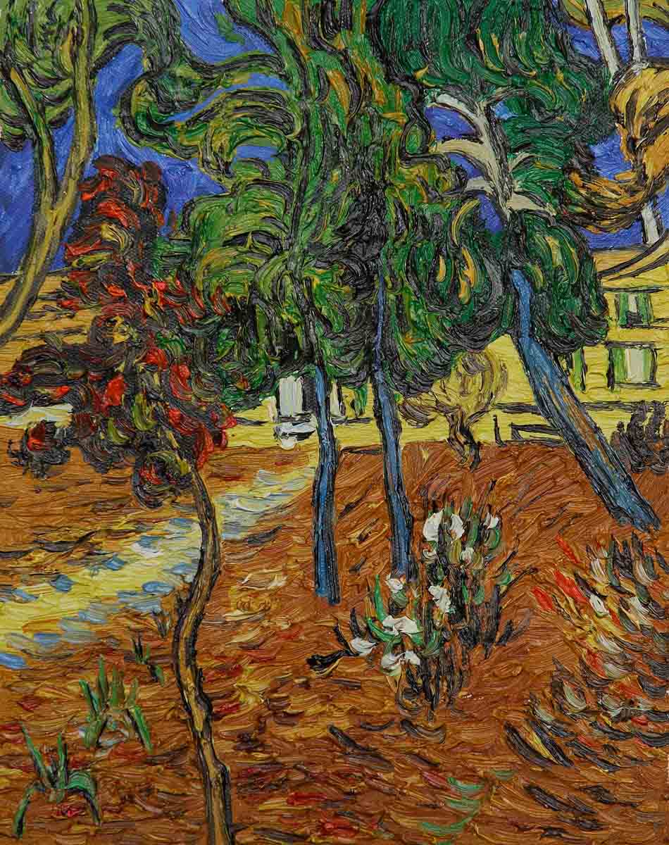 Trees in the Garden of St. Paul Hospital - Van Gogh Painting On Canvas
